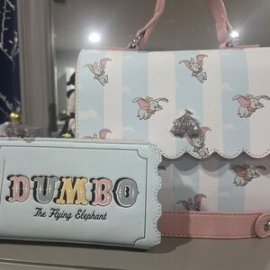 Loungefly Dumbo Crossbody Bag - Pink and Blue